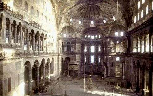 interior of hagia sofia